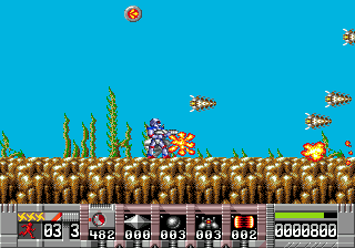 Turrican [Cardboard Box] screenshot 5 for Sega Genesis